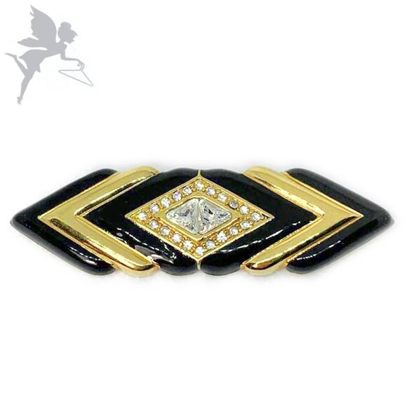 VINTAGE 1980's SWAROVSKI S.A.L. Art Deco brooch - Picture 1 of 5
